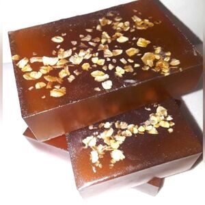 HAND crafted Orange Brown sugar and oats organic soap bar